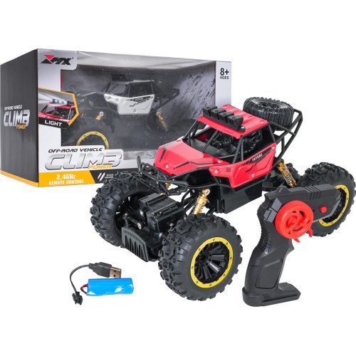 1:18 Scale R/C Crawler CLIMB POWER Red