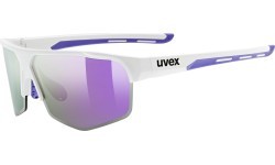 Uvex Axos Set Glasses White Matt / Mirror Purple
