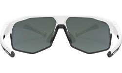 Uvex axos set white matt / mirror silver glasses