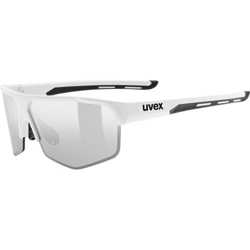 Uvex axos set white matt / mirror silver glasses