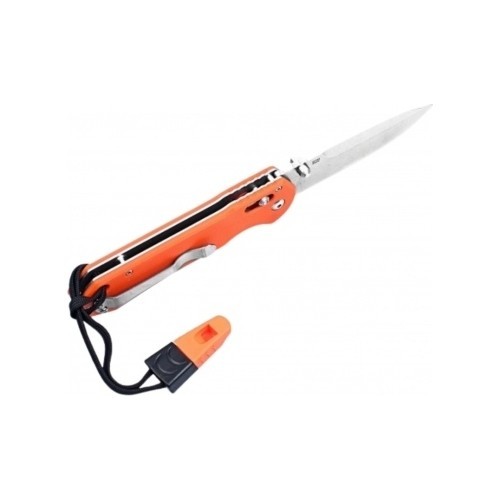 Ganzo G7452-OR-WS folding knife with whistle