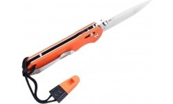 Ganzo G7452-OR-WS folding knife with whistle