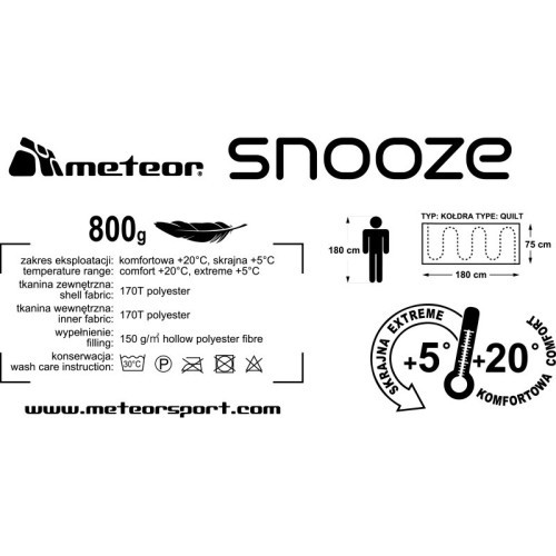 Meteor sleeping bag - Black
