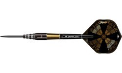 Smiginio strėlytės Mission Crypt Black & Gold PVD M2 90% volframo, 3 vnt.