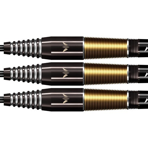 Darts Mission Crypt Black & Gold PVD M2 90% Steel – 3-Pack