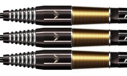 Darts Mission Crypt Black & Gold PVD M2 90% Steel – 3-Pack