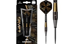 Дротики Mission Crypt Black & Gold PVD M2 90% вольфрам, 3 шт.