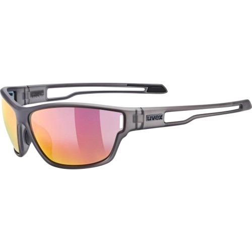 Akiniai Uvex sportstyle 806 smoke mat / mirror red