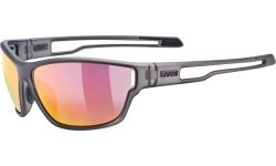Очки Uvex Sportstyle 806 smoke матовые / mirror red