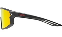 Uvex skyrise jr. black matt / mirror red glasses