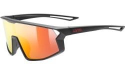 Uvex skyrise jr. black matt / mirror red glasses