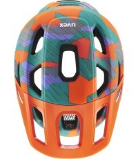 Шлем Uvex react jr. papaya camo matt