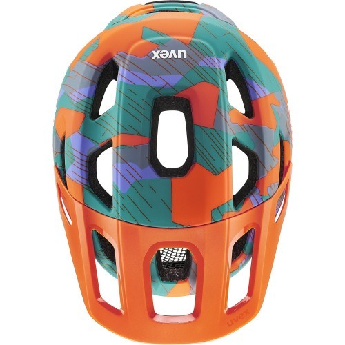 Šalmas Uvex react jr. papaya camo matt