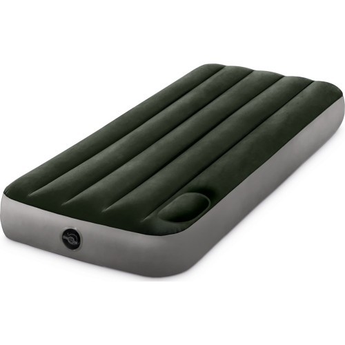 Pripučiamas čiužinys 191x76x25 cm vienvietis su įmontuota kojine pompa INTEX 64760