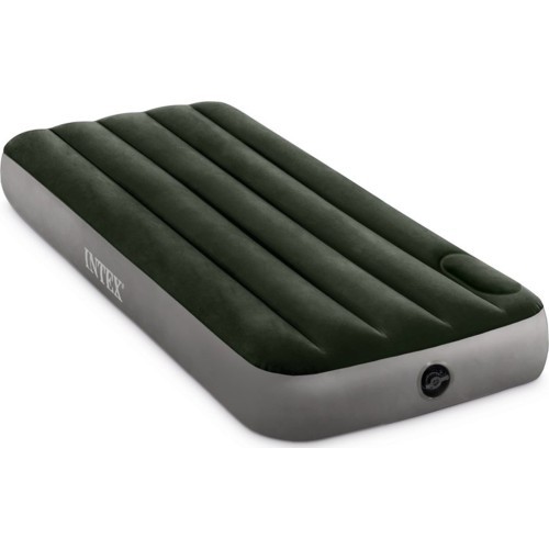 Materac dmuchany 191x76x25 cm jednoosobowy z wbudowaną pompką nożną INTEX 64760