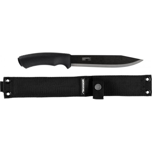 Нож Morakniv Bushcraft Pathfinder, углеродистая сталь, чёрный