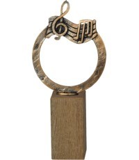 Statuette BEH425 Music - 28cm - Sidabras/Bronza