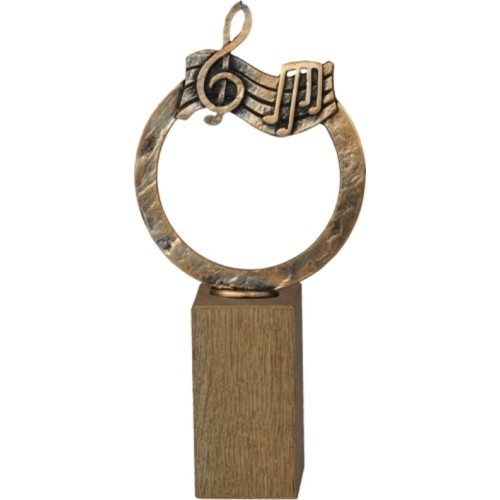 Statulėlė BEH425 Muzika - 32cm - Sidabras/Bronza