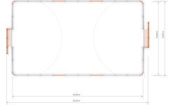 Futbolo aikštelė Arena Inter-Play 3a (21x12 m)