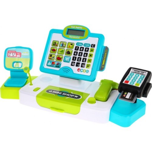 Cash with touch panel weight card reader