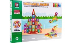 Magnetiniai blokai MEGA rinkinys, 184 elementai