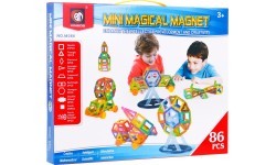 Magnetinių plokštelių rinkinys, 86 elementai