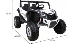 Vaikų elektromobilis Buggy UTV-MX, baltas