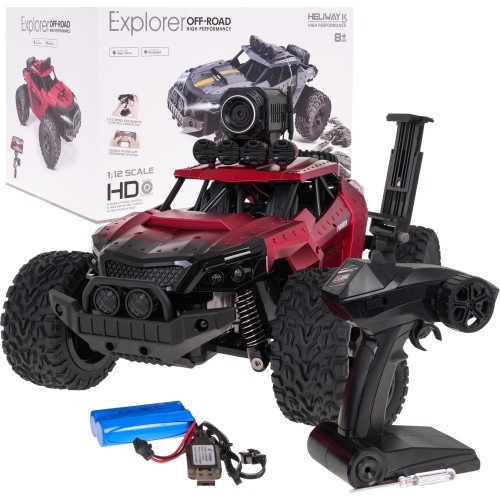 MEGA Crawler PIONEER su kamera, raudonas