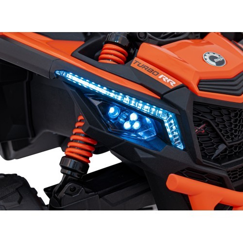 Elektromobilis keturratis Can-Am Maverick, oranžinis