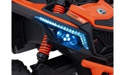 Электромобиль квадроцикл Can-Am Maverick, оранжевый