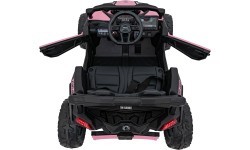 Elektromobilis keturratis Can-Am Maverick, rožinis