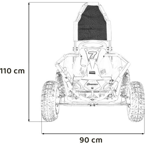 Бензиновый карт RamiGO MUD MONSTER чёрный