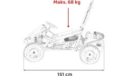 Бензиновый карт RamiGO MUD MONSTER чёрный