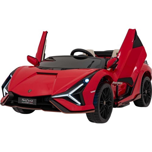 Электромобиль Lamborghini SIAN, красный