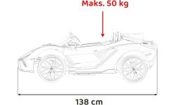 Электромобиль Lamborghini SIAN, красный