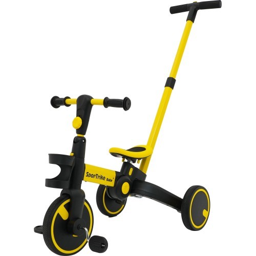 Трёхколёсный велосипед Happy Bike 3in1 Sportrike, жёлтый