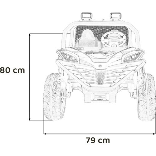 Elektromobilis Buggy FASTER, mėlynas
