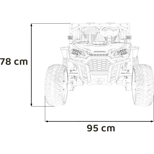 HONDA Talon 4x4 elektromobilis vaikams, juodas