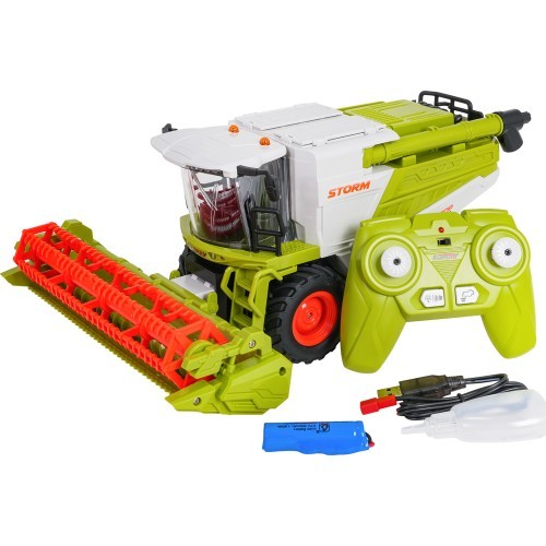 Nuotoliniu būdu valdomas kombainas Harvester 1:24, žalias