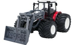 Радиоуправляемый трактор с бульдозером R/C 1:24, красный
