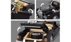Retro automobilio konstruktorius, 1096 detalės