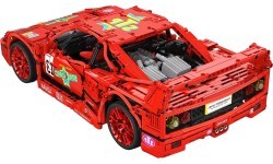 Конструктор спортивный автомобиль, 2688 деталей, красный