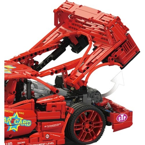 Sportinio automobilio konstruktorius, 2688 detalės, raudonas