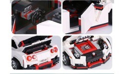 Car Block Set 1034 pcs. White