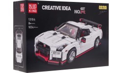 Automobilio konstruktorius 1034 dalys, baltas