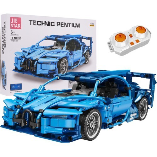 Automobilio konstruktorius, 523 detalės, mėlynas