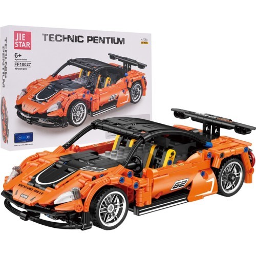 Sportinio automobilio konstruktorius 491 detalė, oranžinis