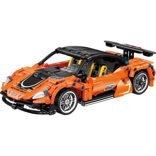 Sports Car Block Set 491 pcs. Orange