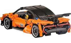 Конструктор спортивный автомобиль 491 деталь, оранжевый