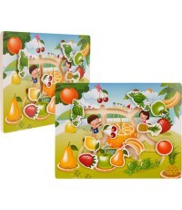 Wooden Puzzle Set Fruits Vegetables